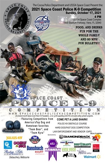 Space Coast Police K9 Competition Event Poster