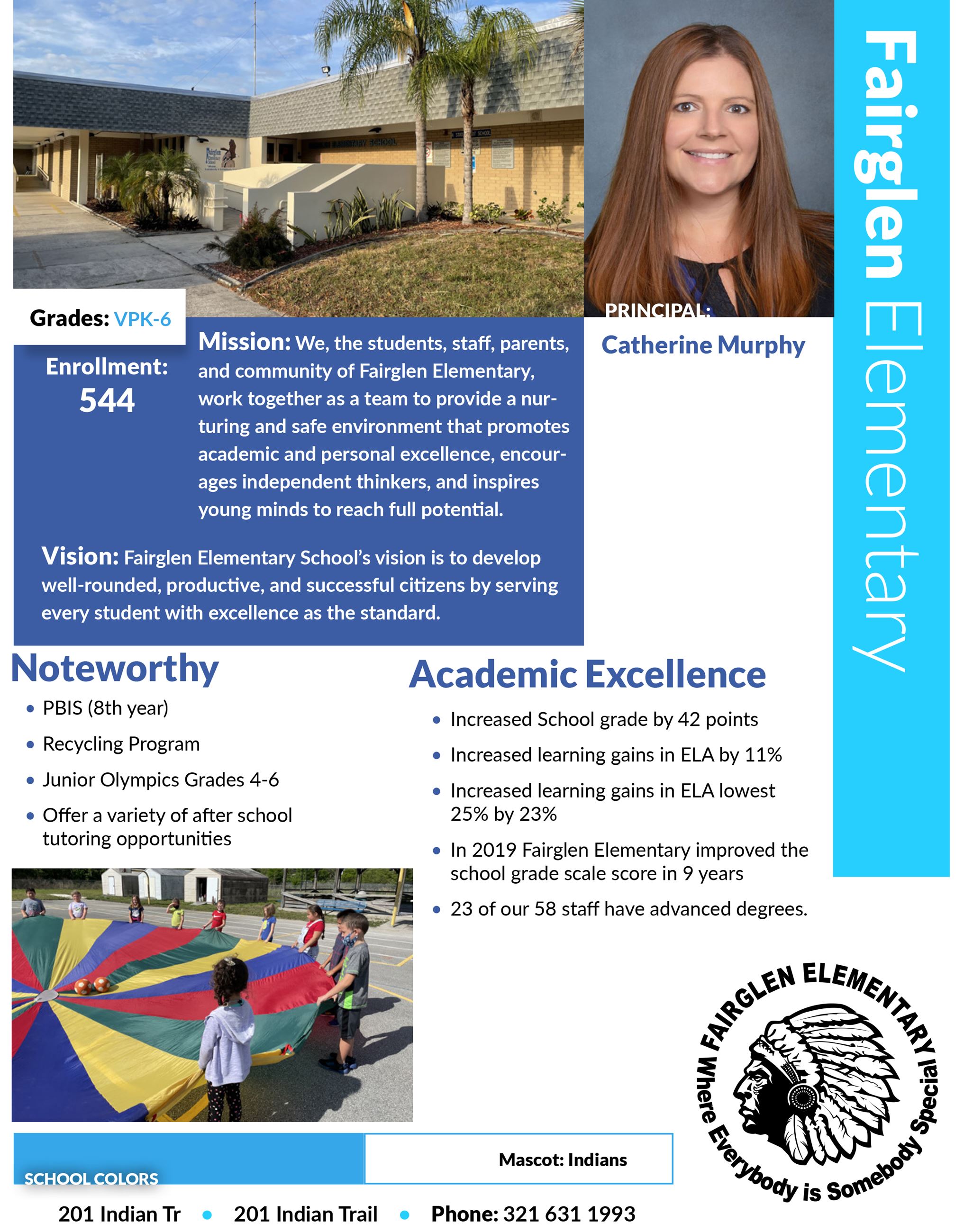 Fairglen Elementary school profile screenshot