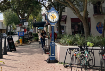 Mock-up of the Cocoa Rotary clock in Myrt Tharpe Square