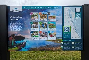 Picture of new lagoon recreation sign at Bracco Park