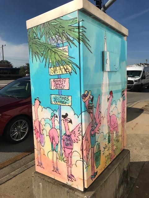 Carolyn Seiler - Shuttle Flamingoes